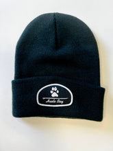 Load image into Gallery viewer, New Black Surf Paw Beanie
